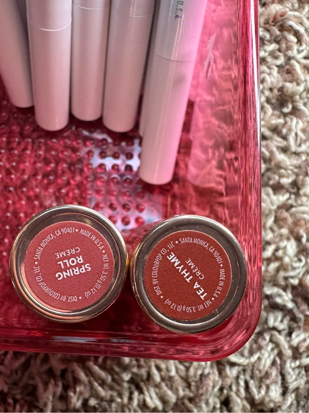 Colourpop Lipstick & Liner Set in Pink, Red, Nude, Coral
